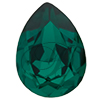 SWAROVSKI 4320 Pear Rhinestones 18x13 Emerald